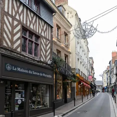 아파트 Le Reve D'alice Charming Duplex 80 M 4 People Heart Of 옹플뢰르