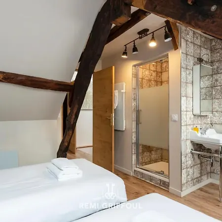 アパート Le Reve D'alice Charming Duplex 80 M 4 People Heart Of オンフルール